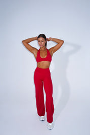Elevate Wide Leg Pant - Red
