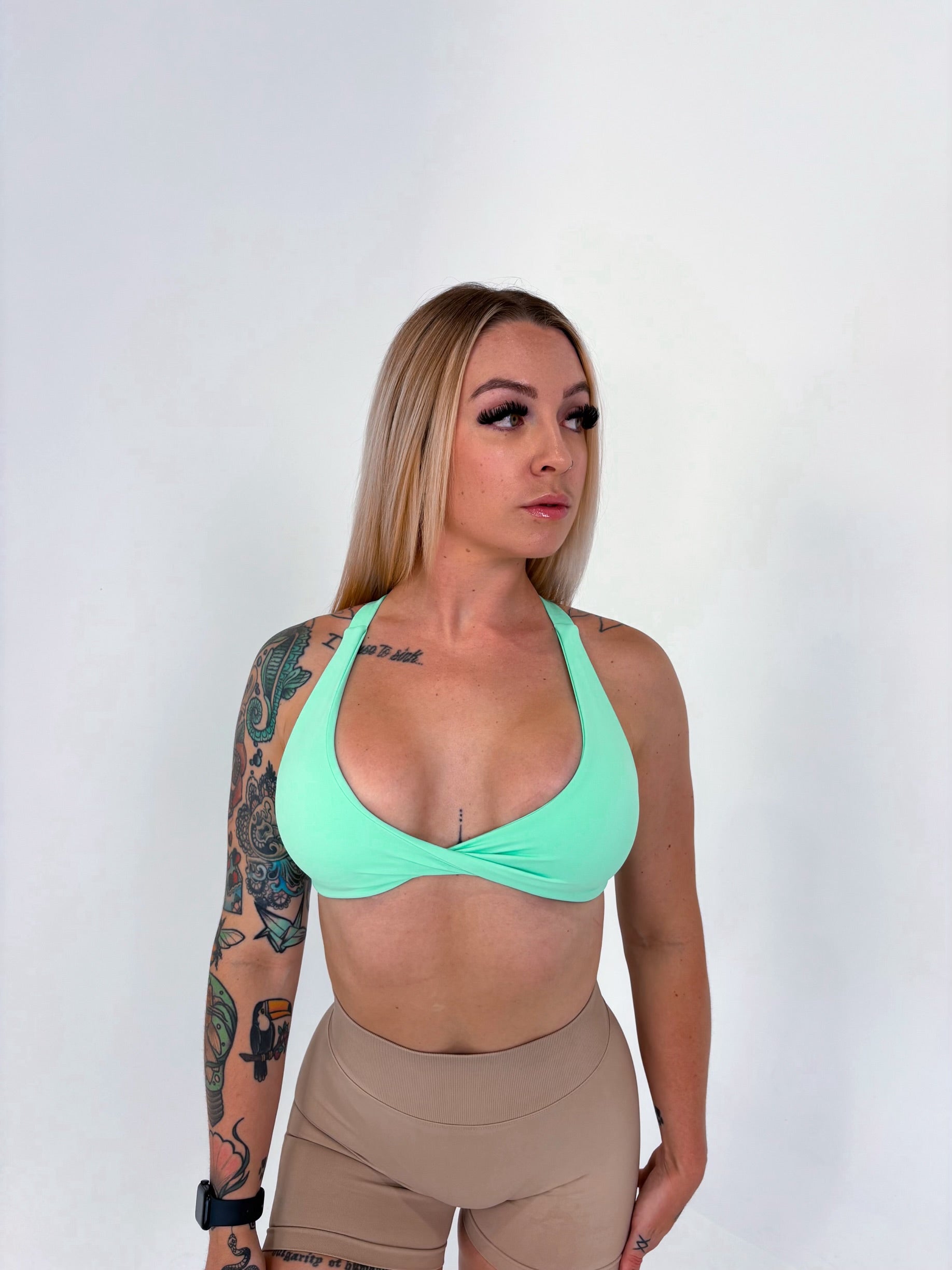 Twist Crop - Mint