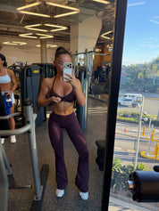 Core Scrunch Flares - Plum