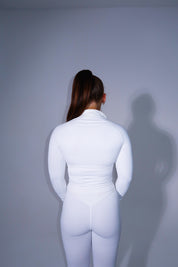 Core Half Zip Long Sleeve - White