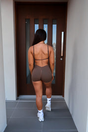 Bare Backless Bralette - Brown