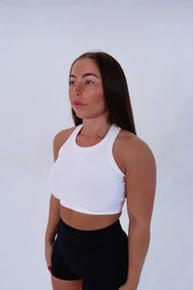 Mini Ribbed Tank - White