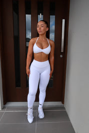 Core Scrunch Tights - White