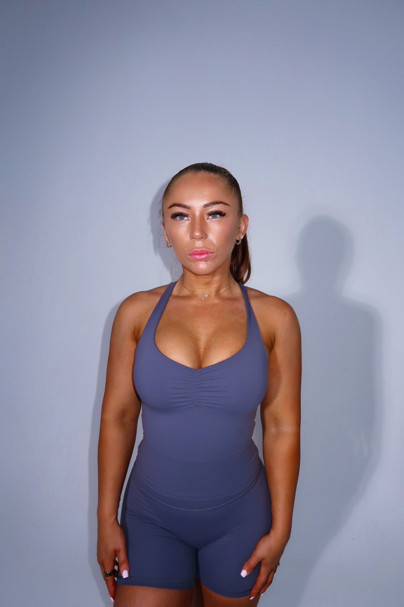 Essentials Scrunch Tank - Charcoal