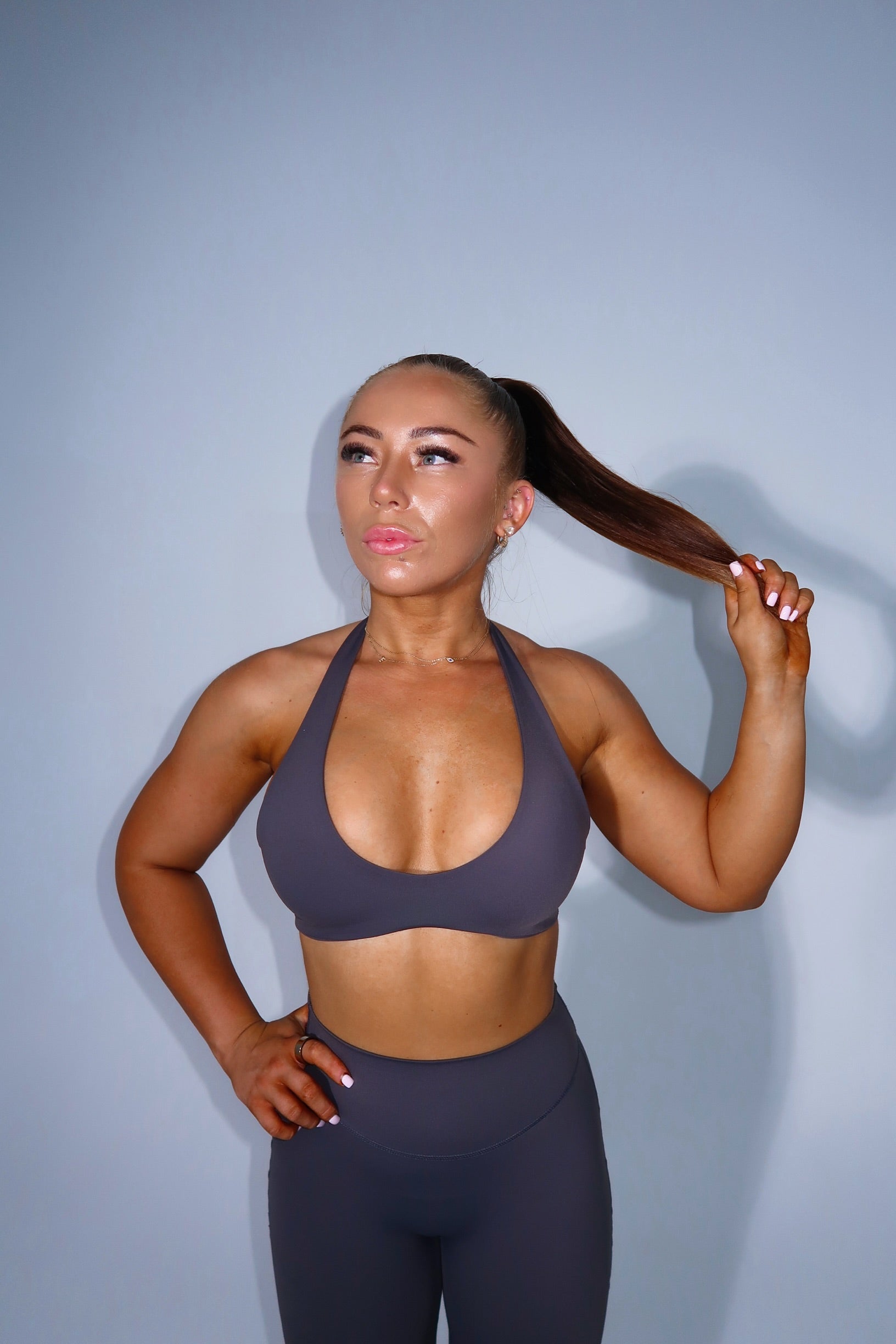 Elevate Halter - Dark Grey