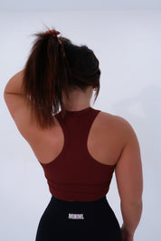 Mini Ribbed Tank - Wine
