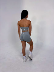 Ribbed Halter - Light Grey