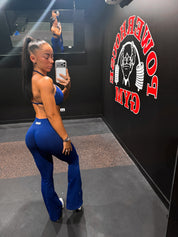 Core Scrunch Flares - Bright Navy
