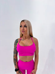 Neon Hot Pink Crop