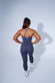 Essentials Scrunch Tank - Charcoal