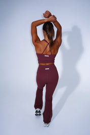 Essentials Flare Pants - Wine