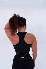 Mini Ribbed Tank - Black