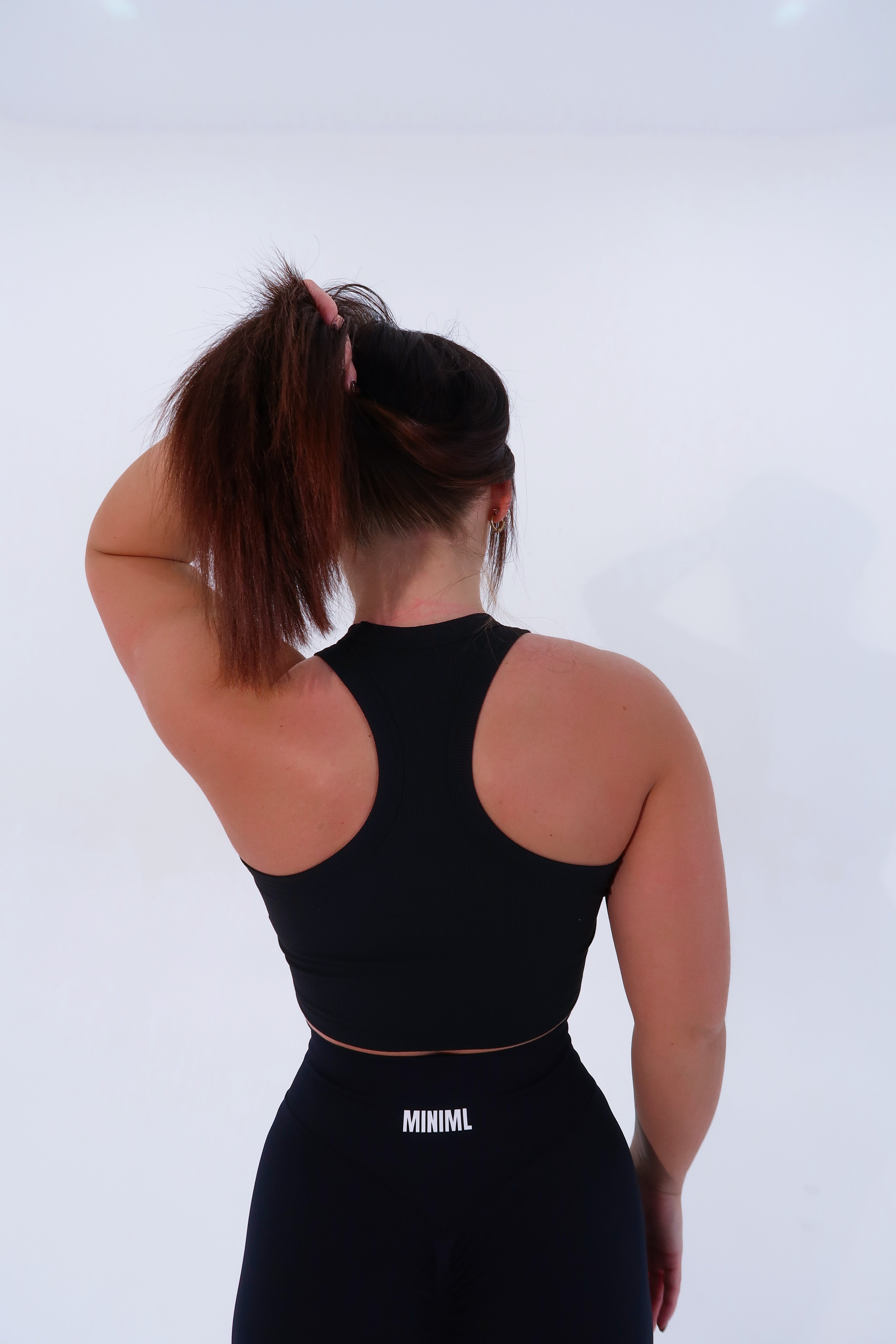 Mini Ribbed Tank - Black