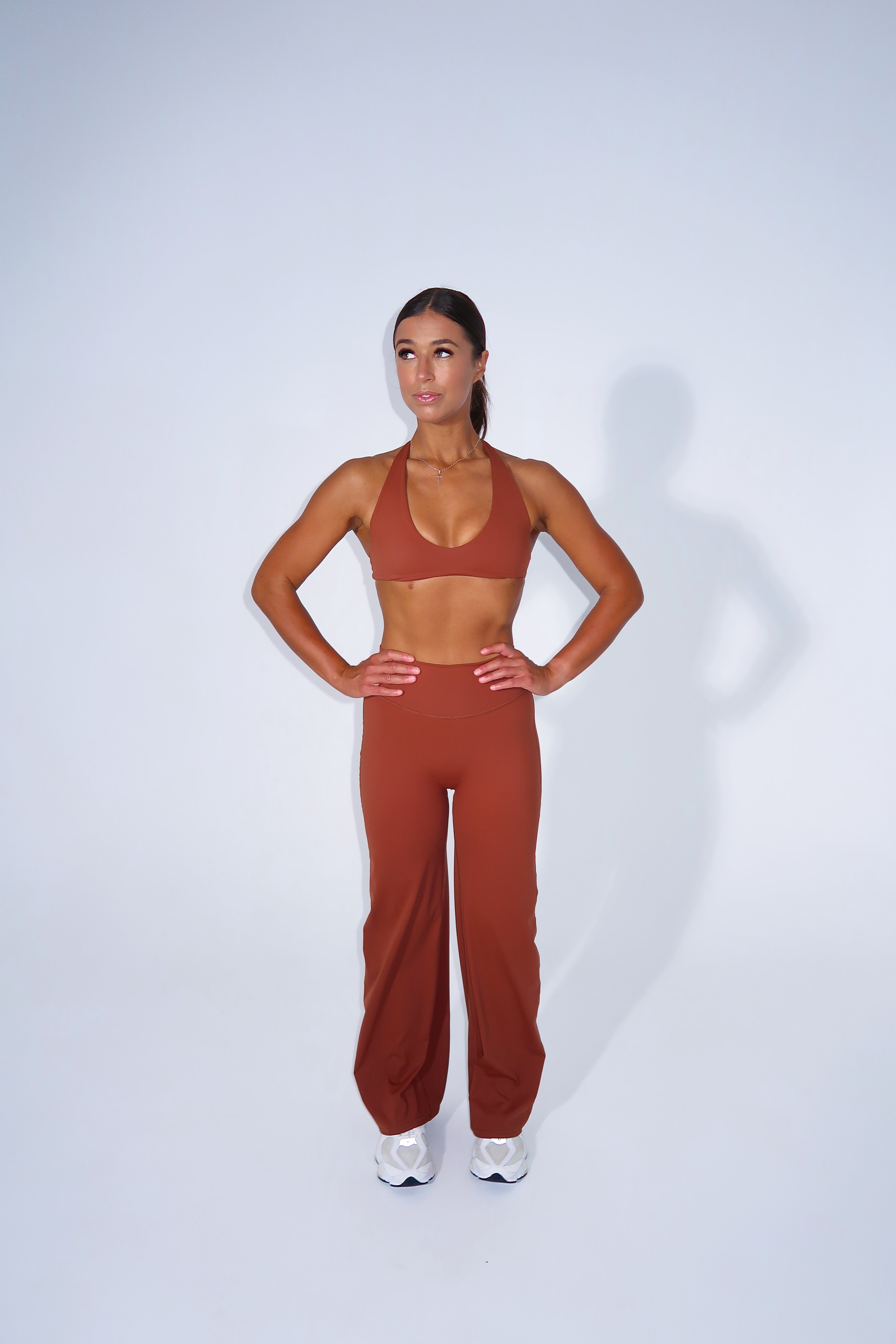 Elevate Wide Leg Pant - Brown