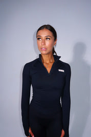 Core Half Zip Long Sleeve - Black
