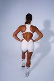 Zip Scrunch Jumpsuit - Oat