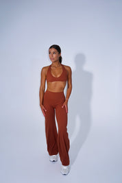 Elevate Wide Leg Pant - Brown