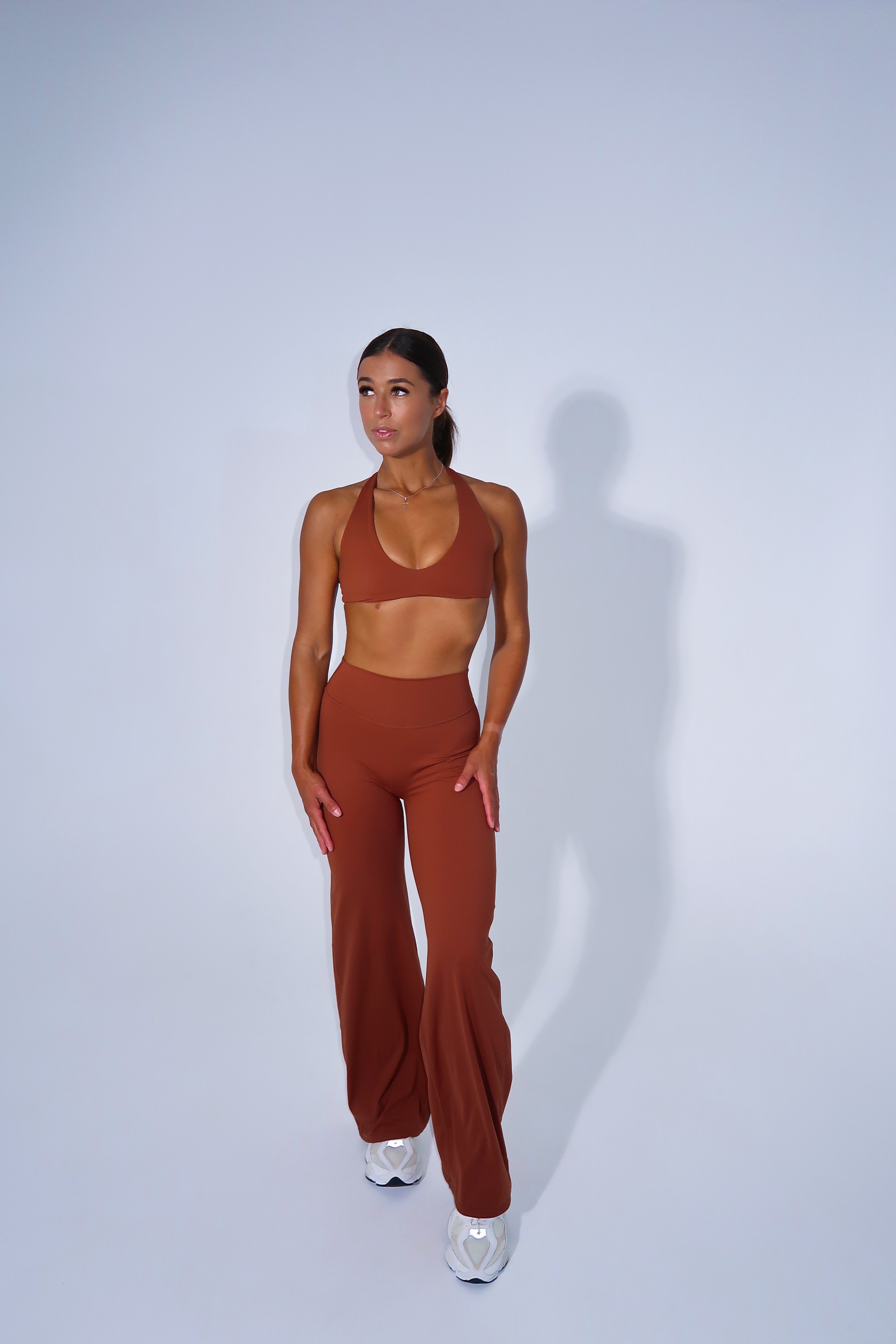 Elevate Wide Leg Pant - Brown