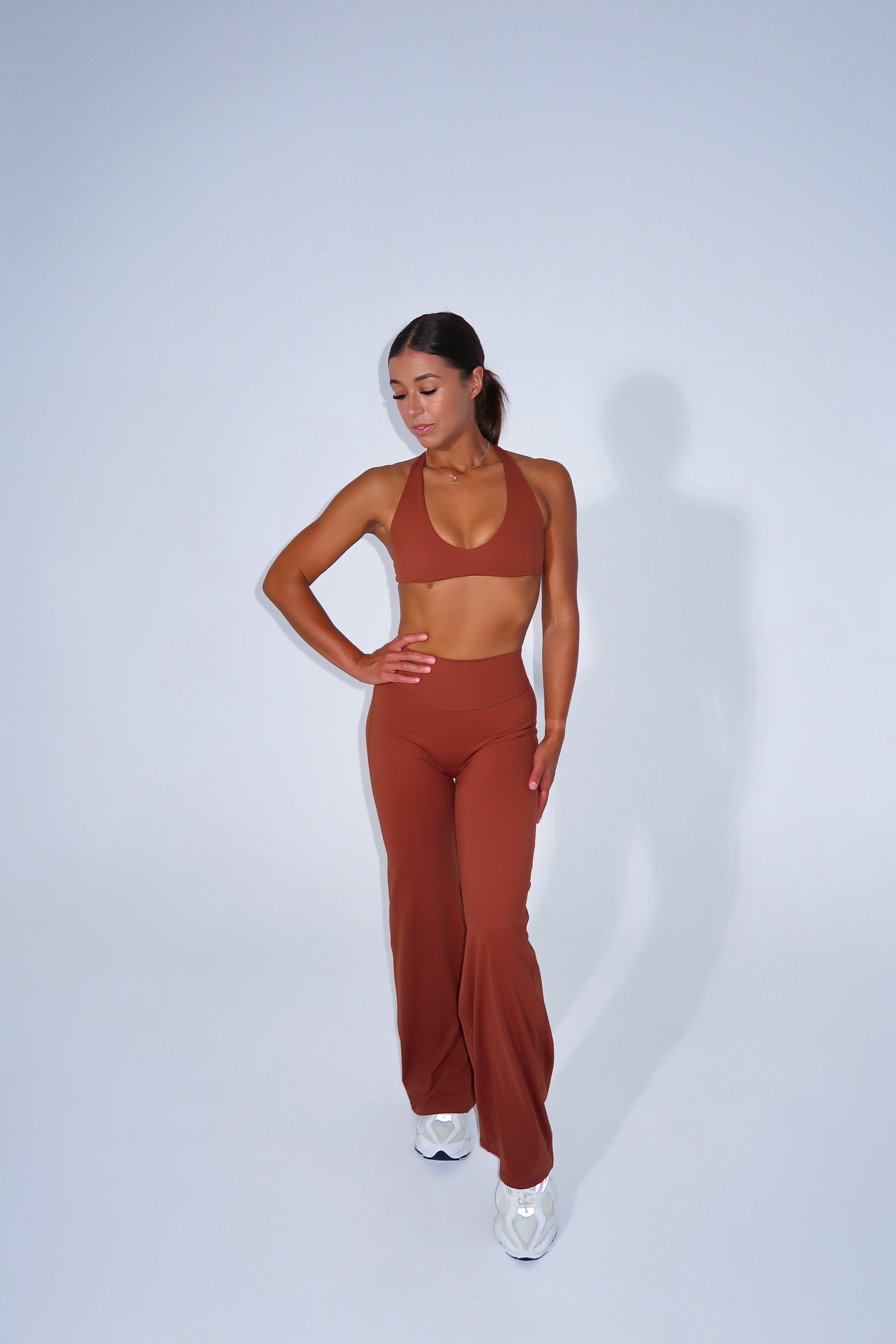 Elevate Wide Leg Pant - Brown