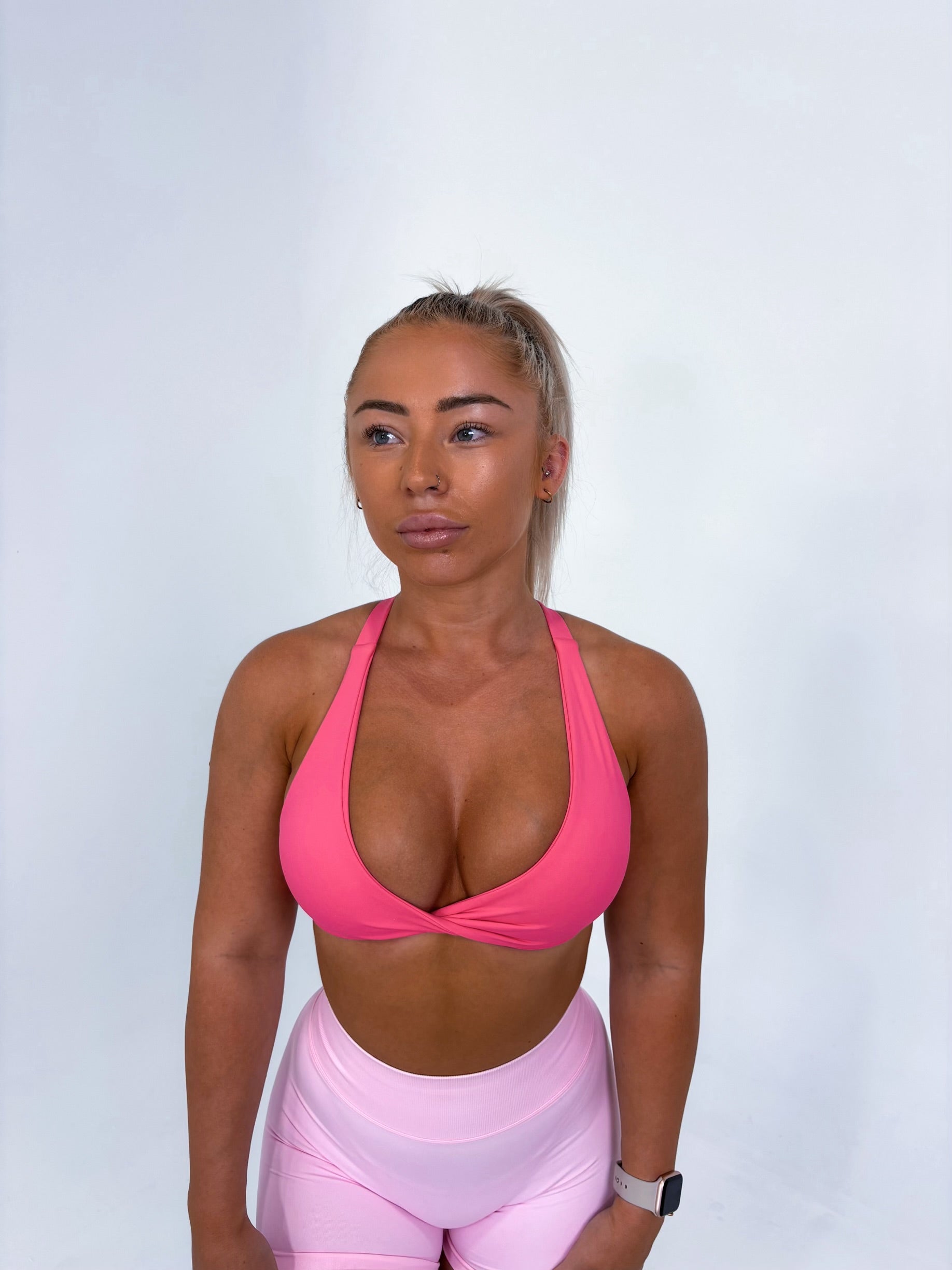 Twist Crop - Pink