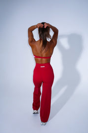 Elevate Wide Leg Pant - Red