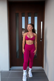 Core Scrunch Tights - Berry