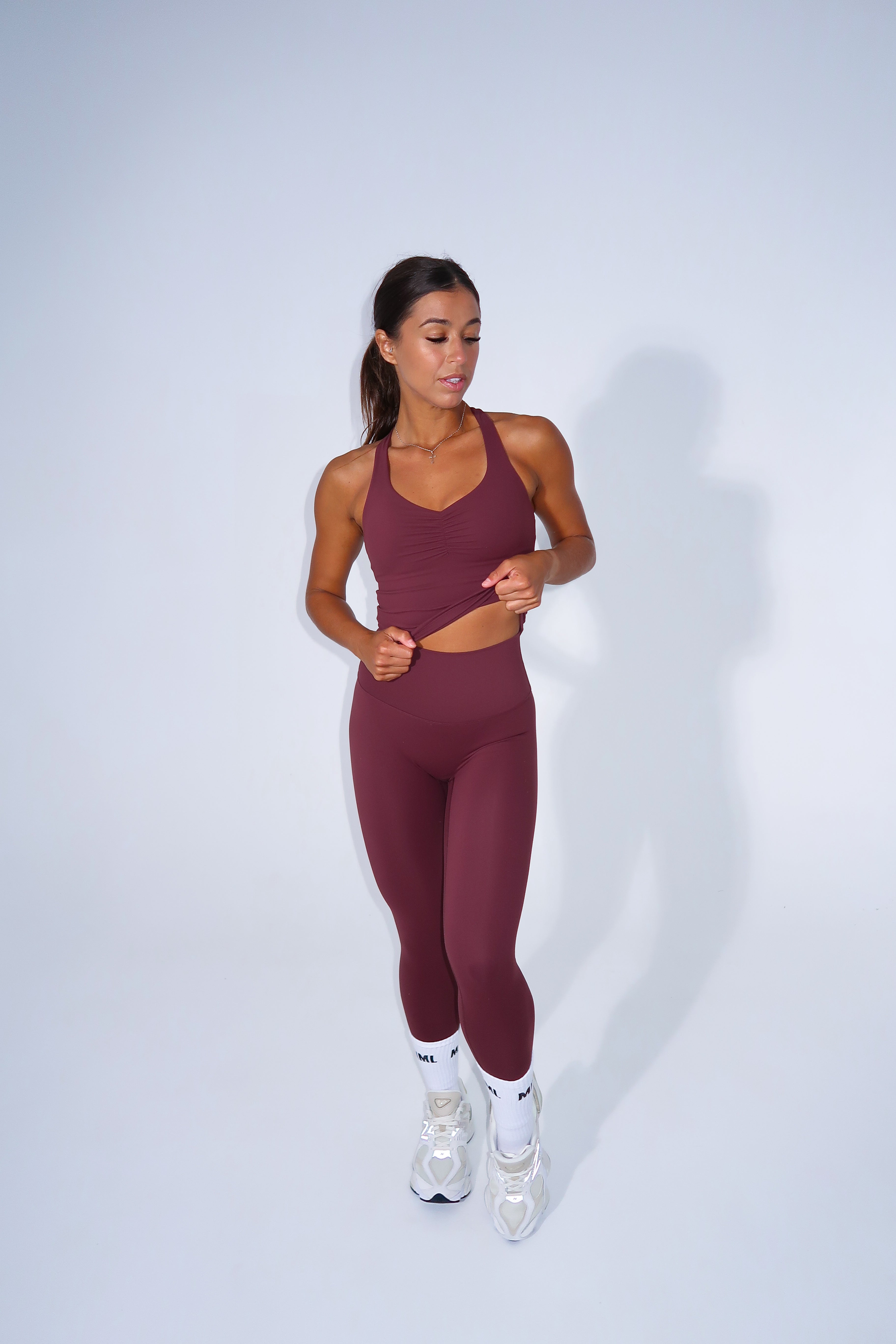 Essentials Non Scrunch Tights - Wine