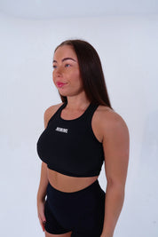 Mini Ribbed Tank - Black