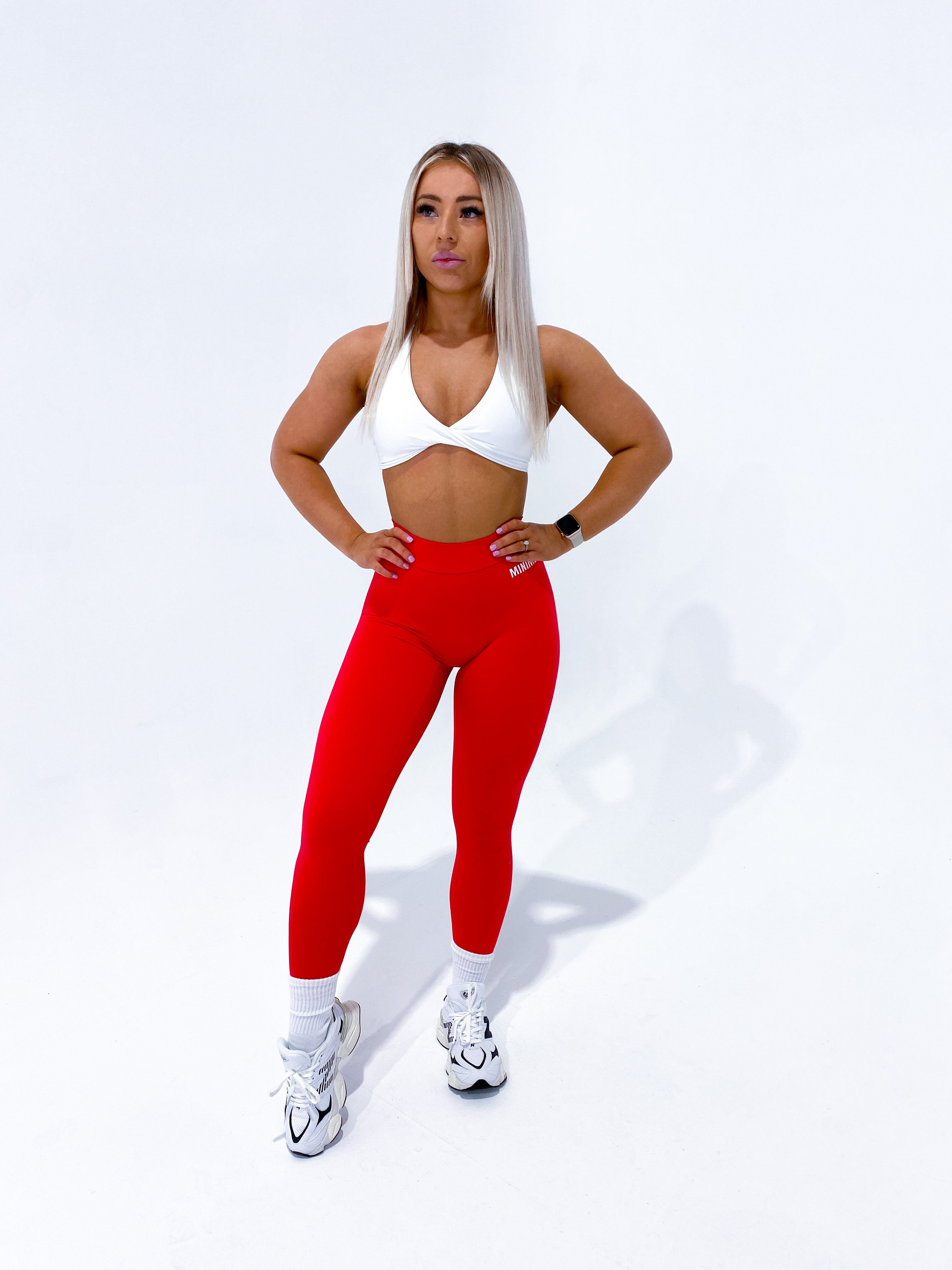 Chloe V Back Scrunch Tight - Red