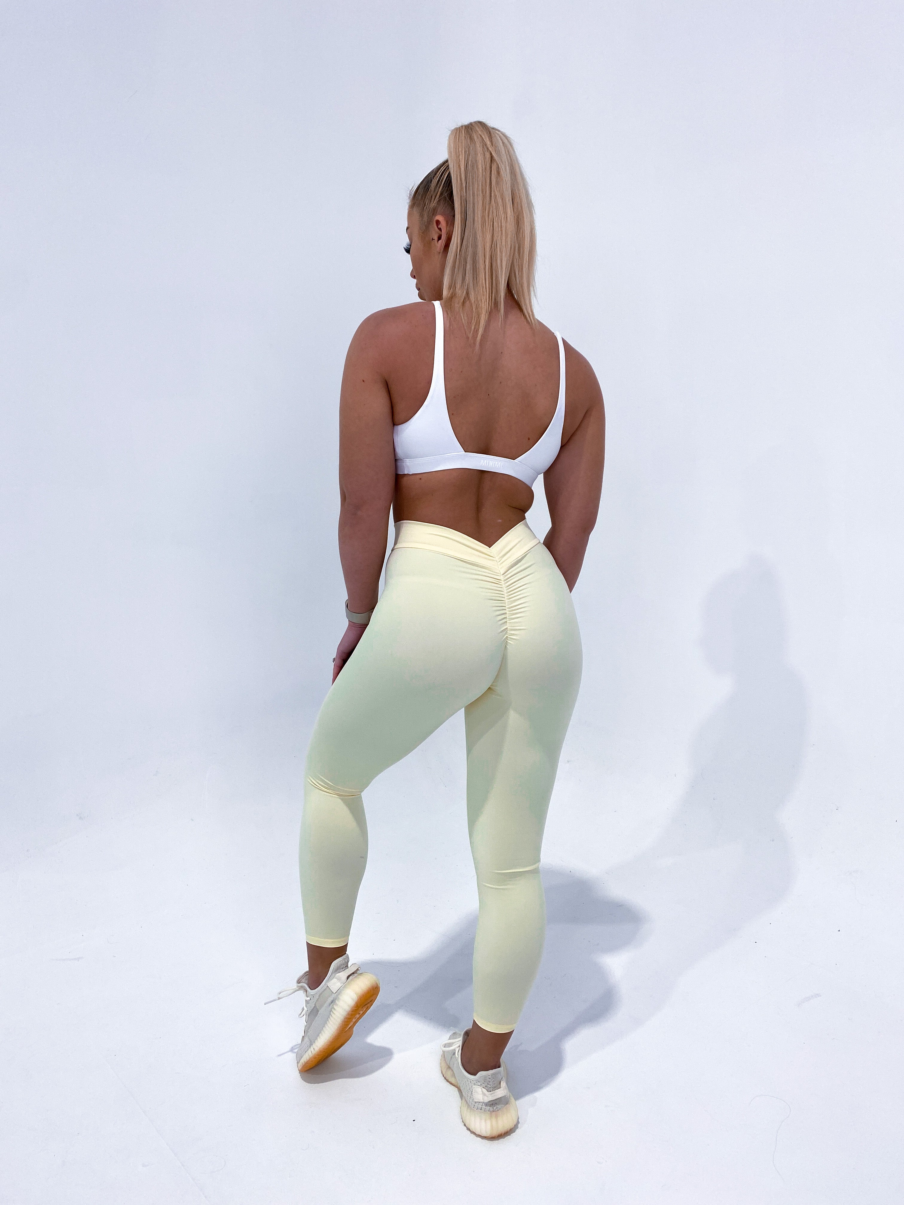 Chloe V Back Tight - Pale Yellow